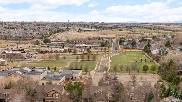 drone / aerial view featuring a residential view