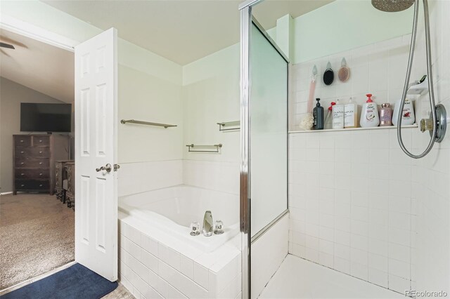 9559 Elizabeth Ct, Thornton, CO 80229 - bathroom with tiled shower and a garden tub