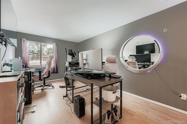 9559 Elizabeth Ct, Thornton, CO 80229 - office with light wood-style floors and baseboards