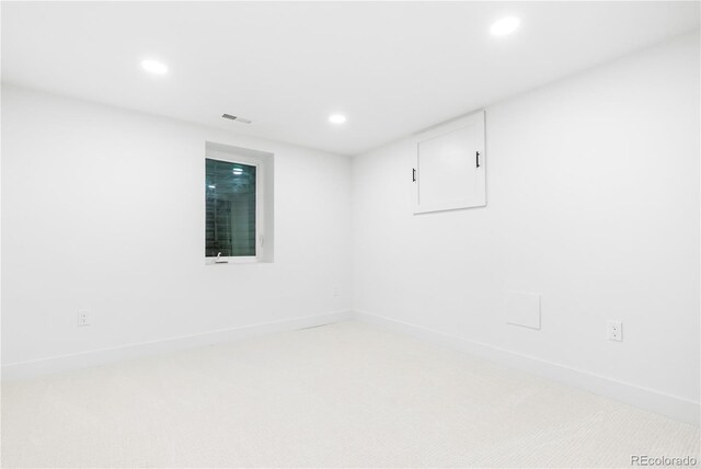 11010 W 29th Ave, Lakewood, CO 80215 - basement with recessed lighting and light colored carpet