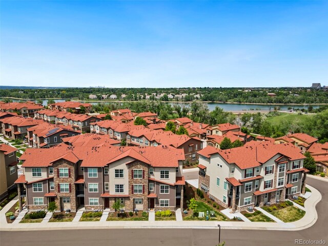 2140 Santini Trl Unit F, Littleton, CO 80129 - drone / aerial view of a nearby body of water