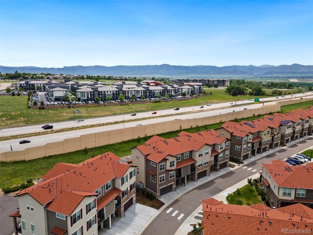 2140 Santini Trl Unit F, Littleton, CO 80129 - aerial view of residential area featuring mountains