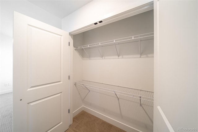 view of closet