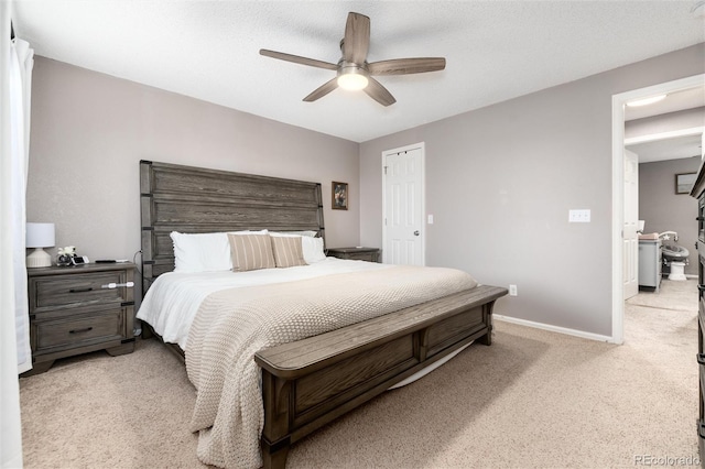 4304 S Genoa Ct, Centennial, CO 80015 - bedroom featuring light carpet and a ceiling fan