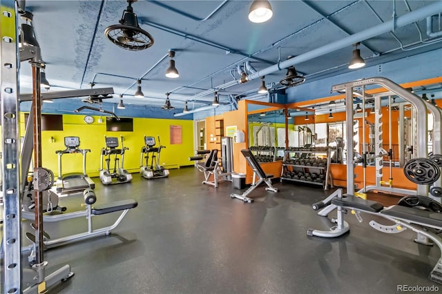 view of workout area