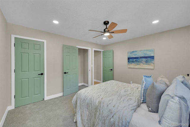 1596 S Stuart St, Denver, CO 80219 - carpeted bedroom featuring recessed lighting and a ceiling fan