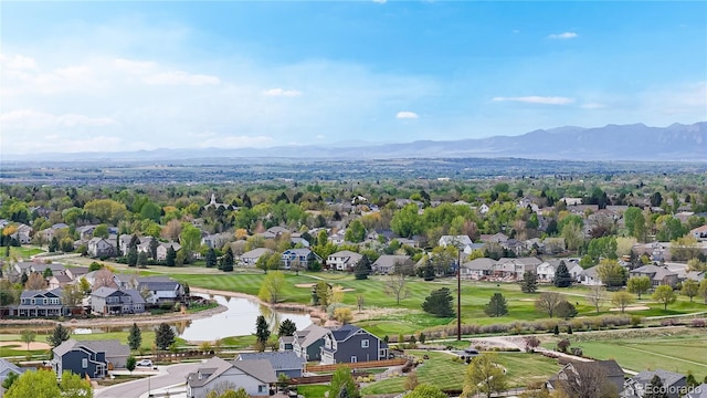 2314 Flagstaff Dr, Longmont, CO 80504 - aerial view of residential area with a water and mountain view