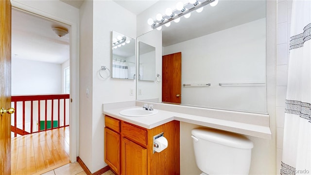 2314 Flagstaff Dr, Longmont, CO 80504 - full bath with toilet, vanity, and tile patterned flooring