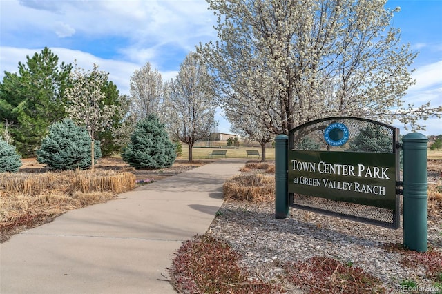 view of community