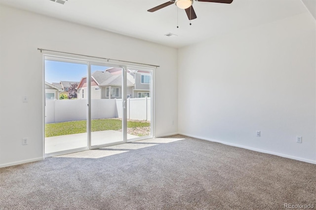 719 Elk Mountain Dr, Severance, CO 80550 - empty room featuring carpet flooring, ceiling fan, and baseboards