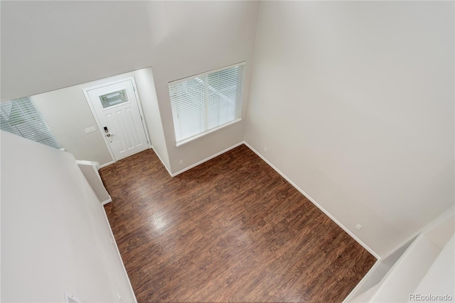 15828 Greenstone Ln, Parker, CO 80134 - foyer entrance featuring dark wood-type flooring and baseboards