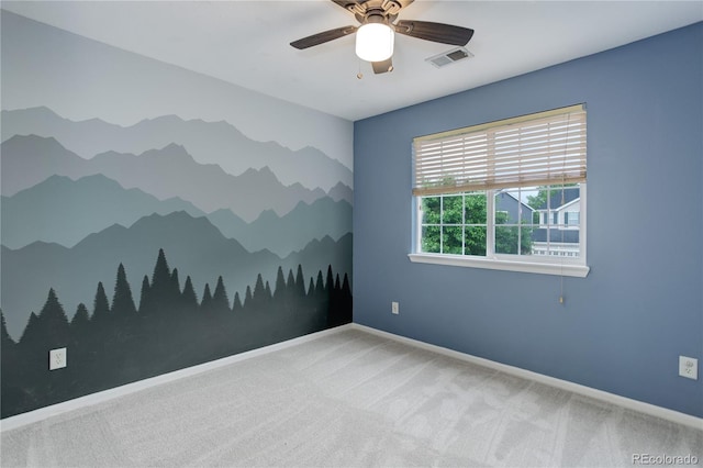 15828 Greenstone Ln, Parker, CO 80134 - empty room featuring baseboards, carpet floors, and a ceiling fan