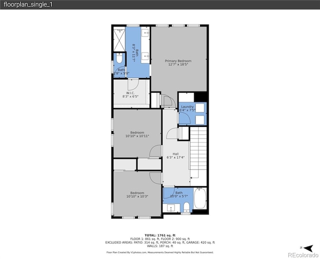 5154 Taft Ct, Wheat Ridge, CO 80033 - view of room layout