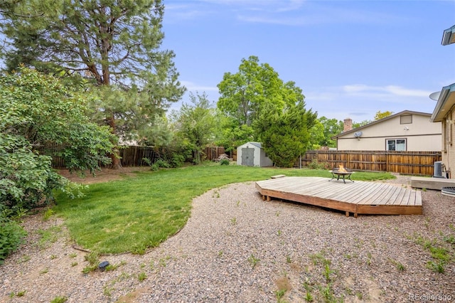 1549 S Evanston St, Aurora, CO 80012 - view of yard featuring a deck