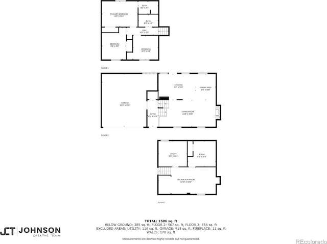 1549 S Evanston St, Aurora, CO 80012 - floor plan / room layout