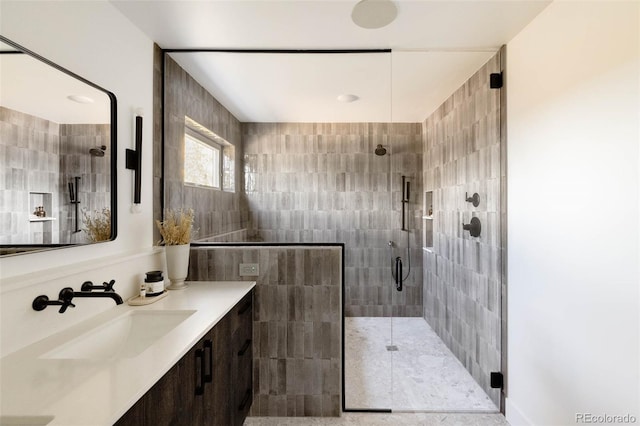 3435 W 17th Ave, Denver, CO 80204 - bathroom with a stall shower and vanity