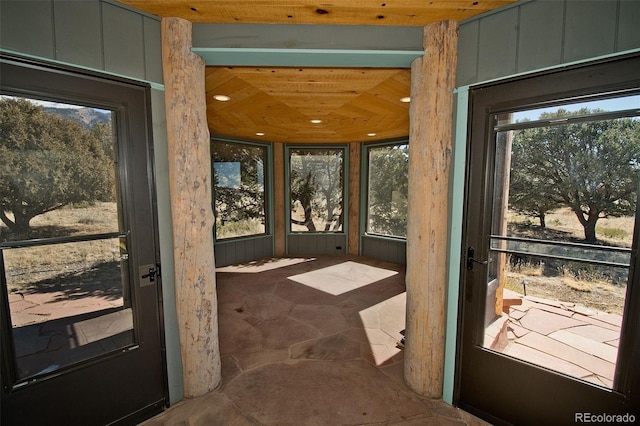 1507 Wagon Wheel Rd, Crestone, CO 81131 - entryway with stone flooring