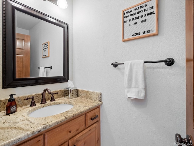 bathroom featuring vanity