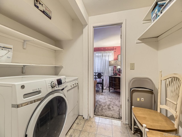 laundry area featuring separate washer and dryer