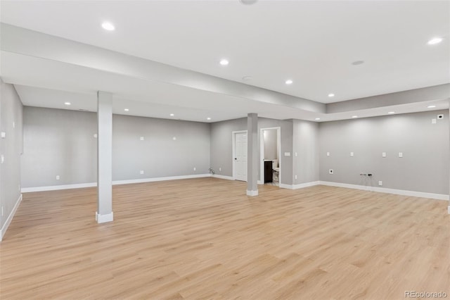 3048 Deer Creek Ranch Loop, Parker, CO 80138 - finished below grade area with light wood-style floors and recessed lighting
