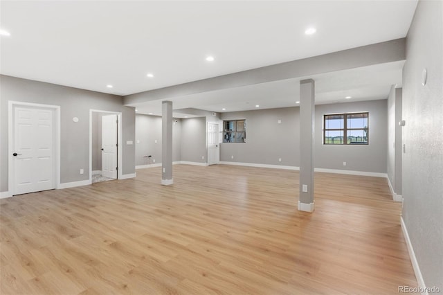 3048 Deer Creek Ranch Loop, Parker, CO 80138 - below grade area featuring light wood-type flooring and recessed lighting