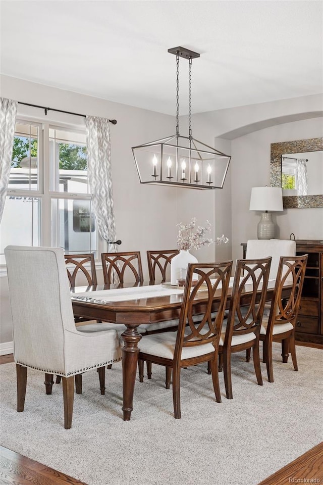 3048 Deer Creek Ranch Loop, Parker, CO 80138 - dining space with a chandelier