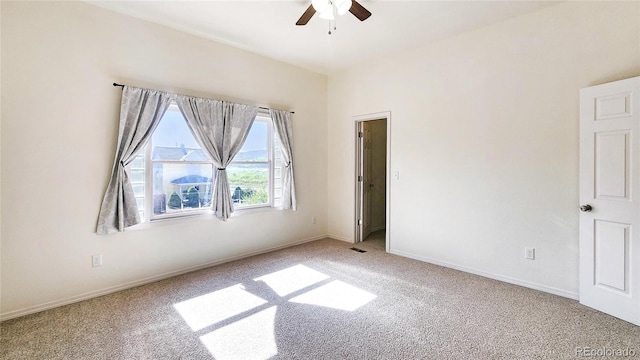 1205 N Linden Ave, Trinidad, CO 81082 - empty room featuring light carpet and ceiling fan