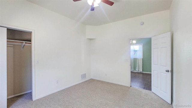 1205 N Linden Ave, Trinidad, CO 81082 - unfurnished bedroom featuring carpet and a ceiling fan