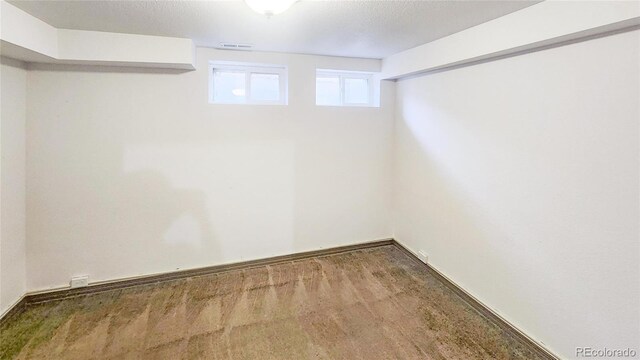 1205 N Linden Ave, Trinidad, CO 81082 - basement with carpet floors and baseboards