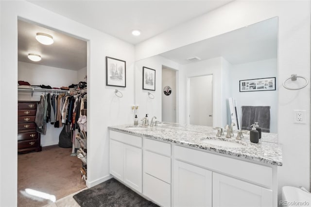 bathroom featuring vanity