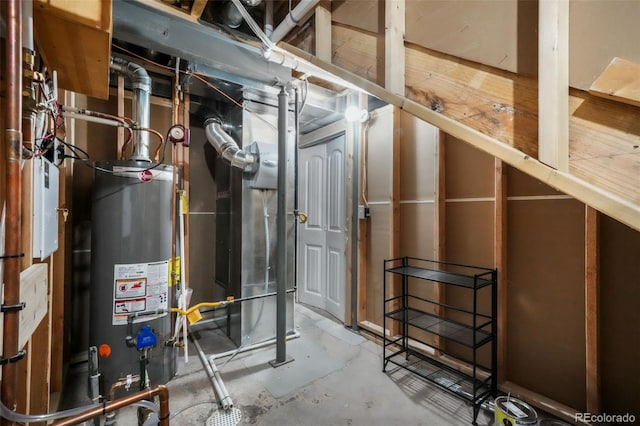 6015 Trappers Tale Ct, Colorado Springs, CO 80923 - unfinished below grade area with gas water heater
