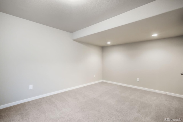 6015 Trappers Tale Ct, Colorado Springs, CO 80923 - carpeted spare room featuring baseboards and recessed lighting