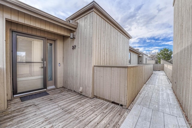 property entrance featuring fence