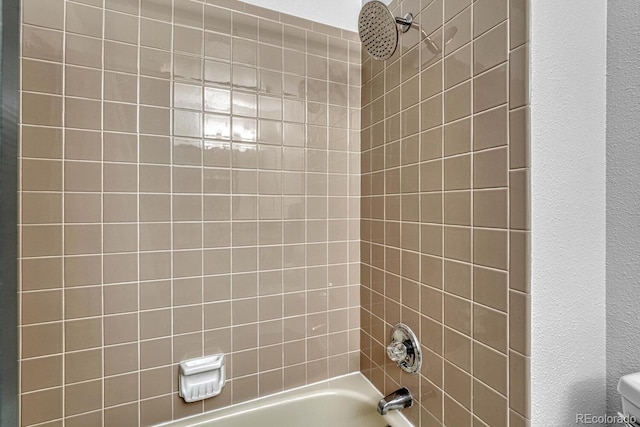 bathroom featuring shower / bath combination