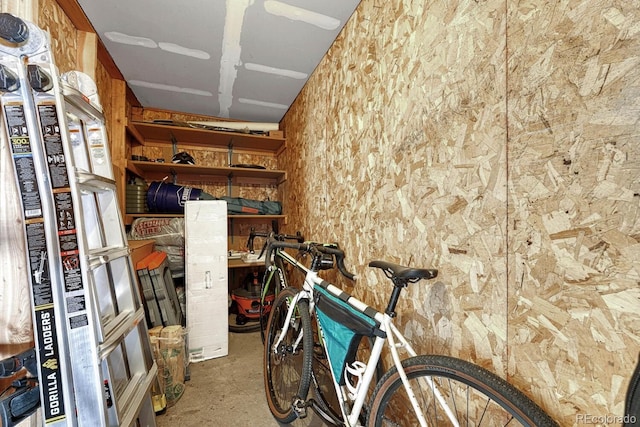 view of storage room