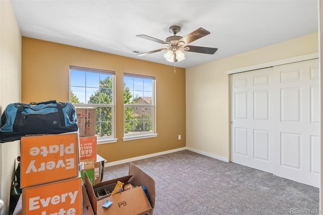 14119 W 89th Loop, Arvada, CO 80005 - sitting room featuring a ceiling fan and carpet flooring