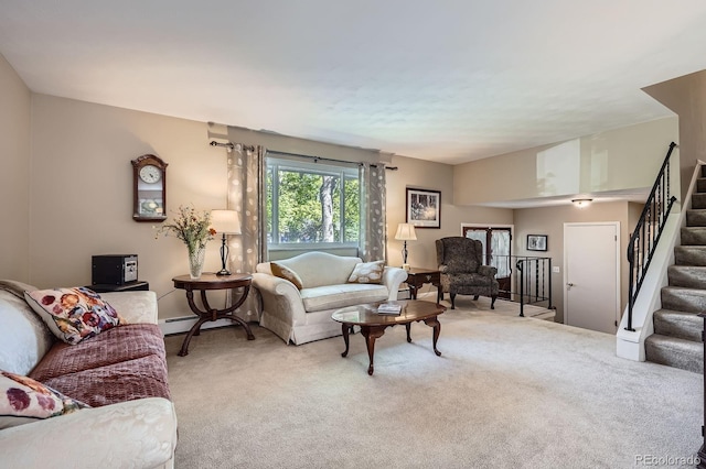 6857 S Franklin Cir, Centennial, CO 80122 - living room featuring carpet floors and stairway
