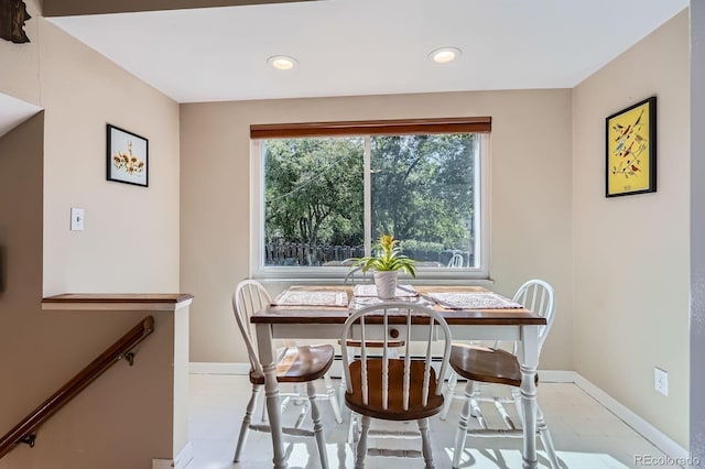 6857 S Franklin Cir, Centennial, CO 80122 - dining area featuring baseboards, healthy amount of natural light, and recessed lighting