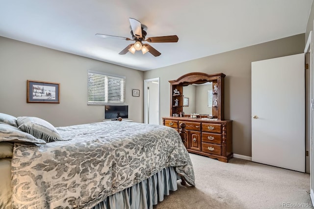6857 S Franklin Cir, Centennial, CO 80122 - carpeted bedroom with a ceiling fan and baseboards