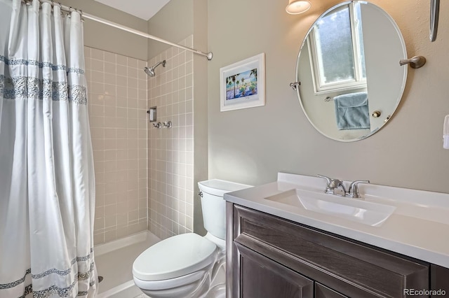 6857 S Franklin Cir, Centennial, CO 80122 - full bath with toilet, a stall shower, and vanity