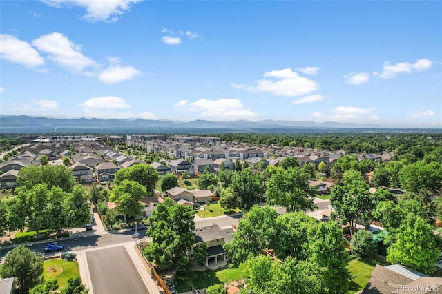 7486 S Washington St, Centennial, CO 80122 - aerial perspective of suburban area featuring a mountain backdrop