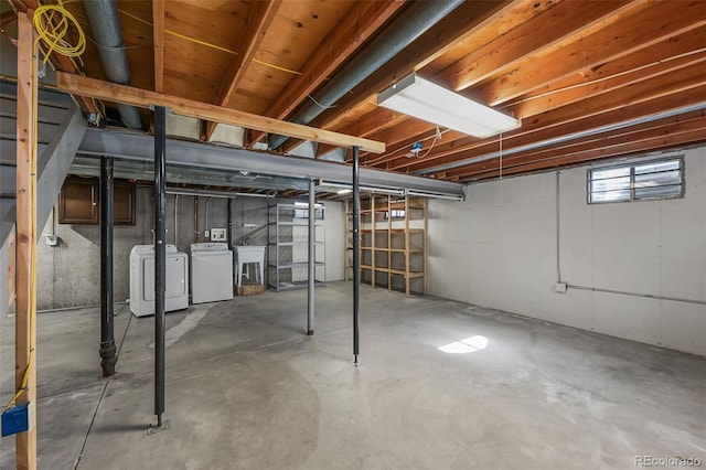 7486 S Washington St, Centennial, CO 80122 - basement with separate washer and dryer and a sink