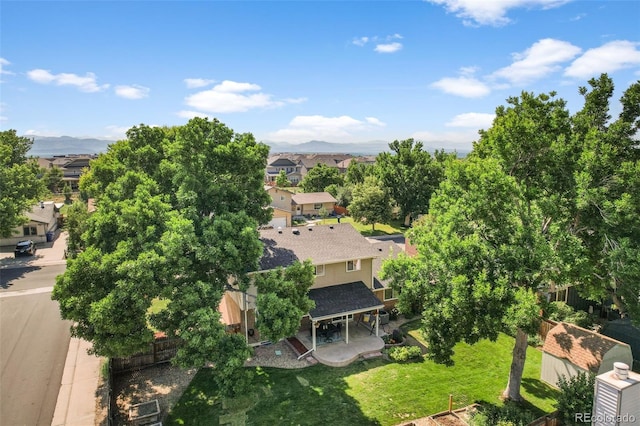 7486 S Washington St, Centennial, CO 80122 - aerial perspective of suburban area with a mountainous background