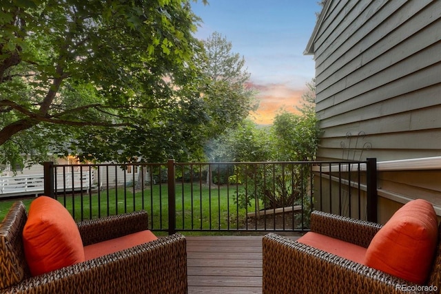 4505 S Yosemite St Unit 362, Denver, CO 80237 - deck with a lawn