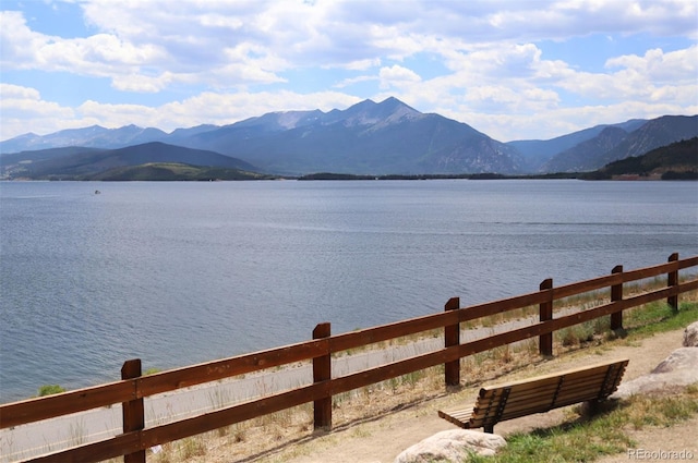 113 Lookout Ridge Dr, Dillon, CO 80435 - water view featuring a mountainous background