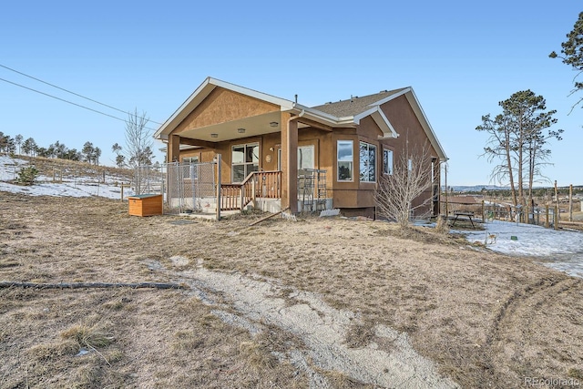 view of front of home