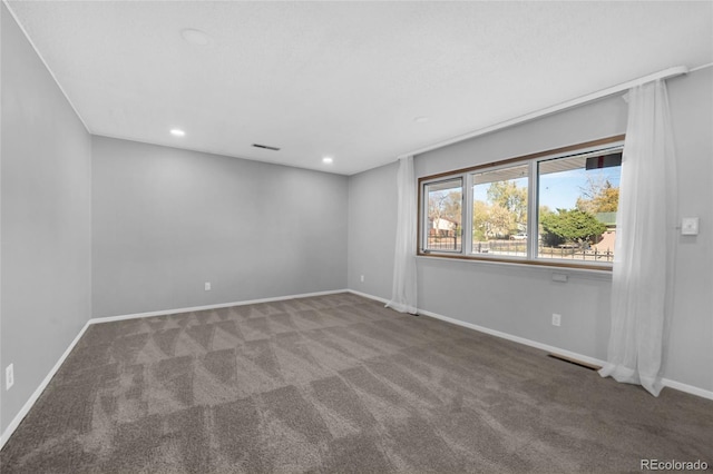 view of carpeted empty room