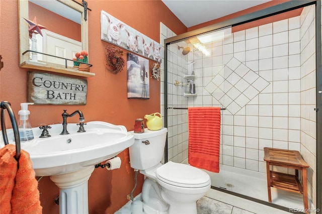 2685 S Dayton Way Unit 253, Denver, CO 80231 - bathroom featuring a stall shower and tile patterned flooring