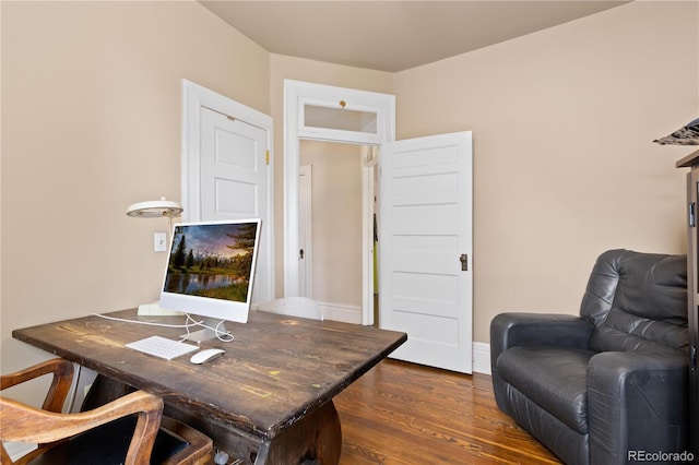 256 Bannock St, Denver, CO 80223 - office space with dark wood-style flooring