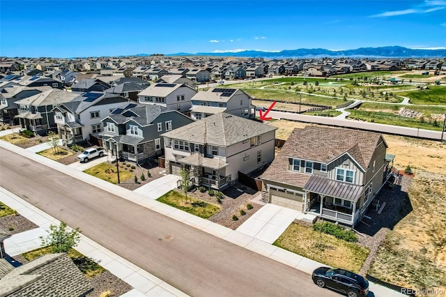 14551 Hudson St, Thornton, CO 80602 - aerial perspective of suburban area featuring a mountain backdrop